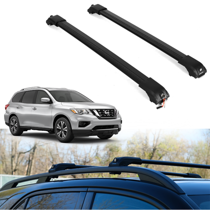 Roof Rack Crossbars for Nissan Pathfinder 2013-2021 - Black