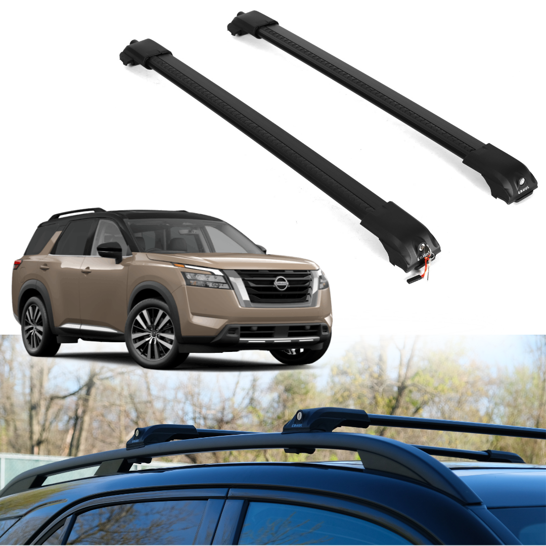 Roof Rack Crossbars for Nissan Pathfinder 2022-2026 - Black