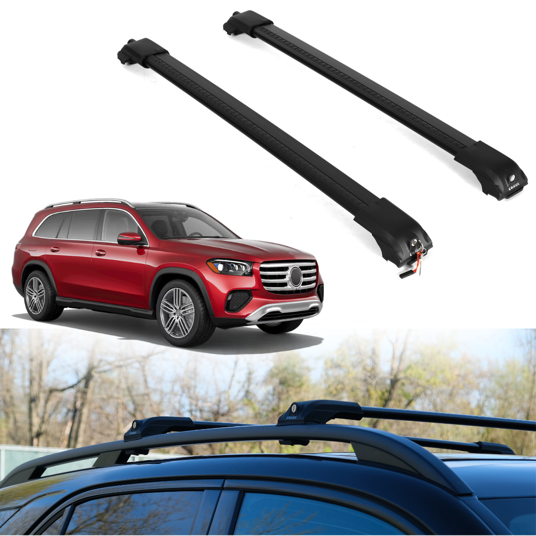 Roof Rack Crossbars for Mercedes-Benz GLS450 2020-2026 - Black