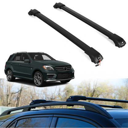 Roof Rack Crossbars for Mercedes-Benz ML350 2012-2015 - Black