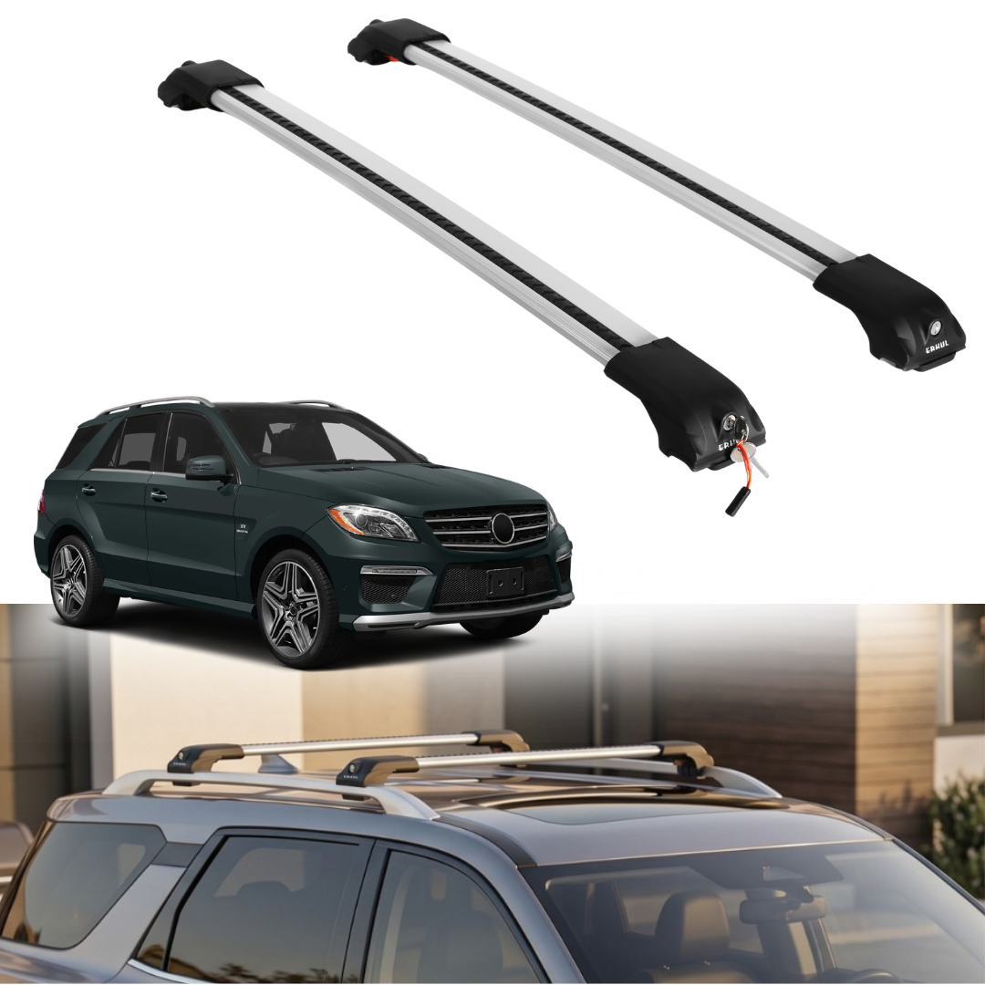 Roof Rack Crossbars for Mercedes-Benz ML350 2012-2015 - Silver