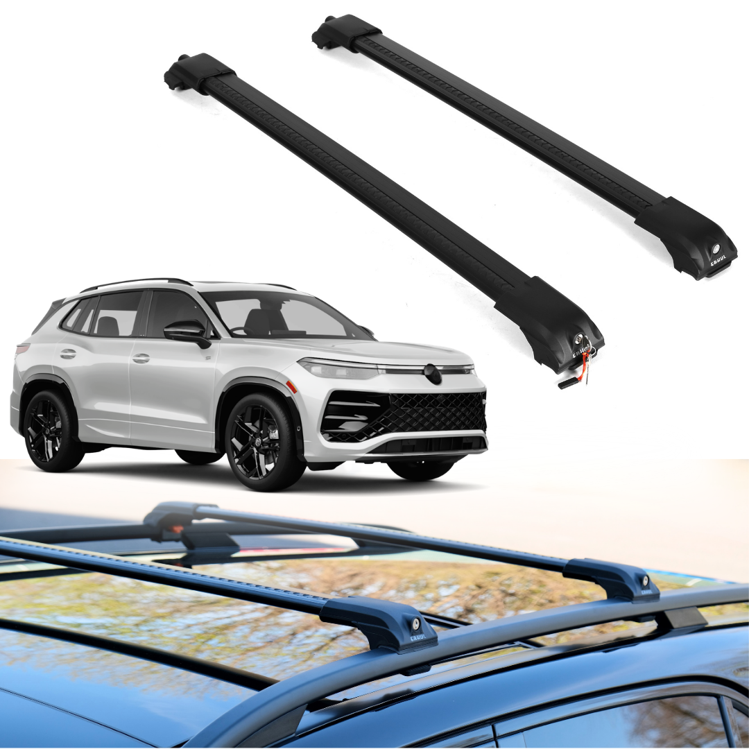 Roof Rack Crossbars for Volkswagen Tiguan 2025-2026 - Black