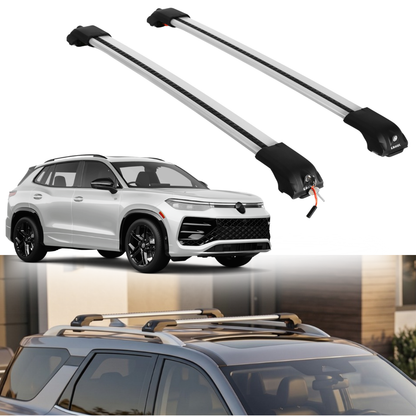Roof Rack Crossbars for Volkswagen Tiguan 2025-2026 - Silver