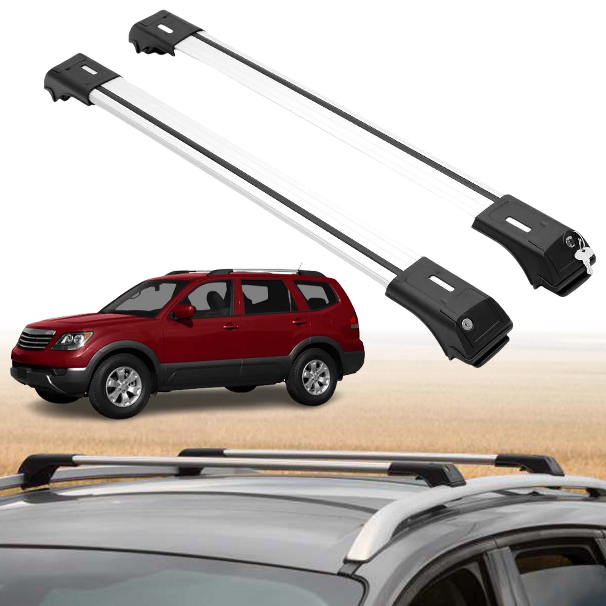 ERKUL Roof Rack Crossbars For KIA BORREGO 2009