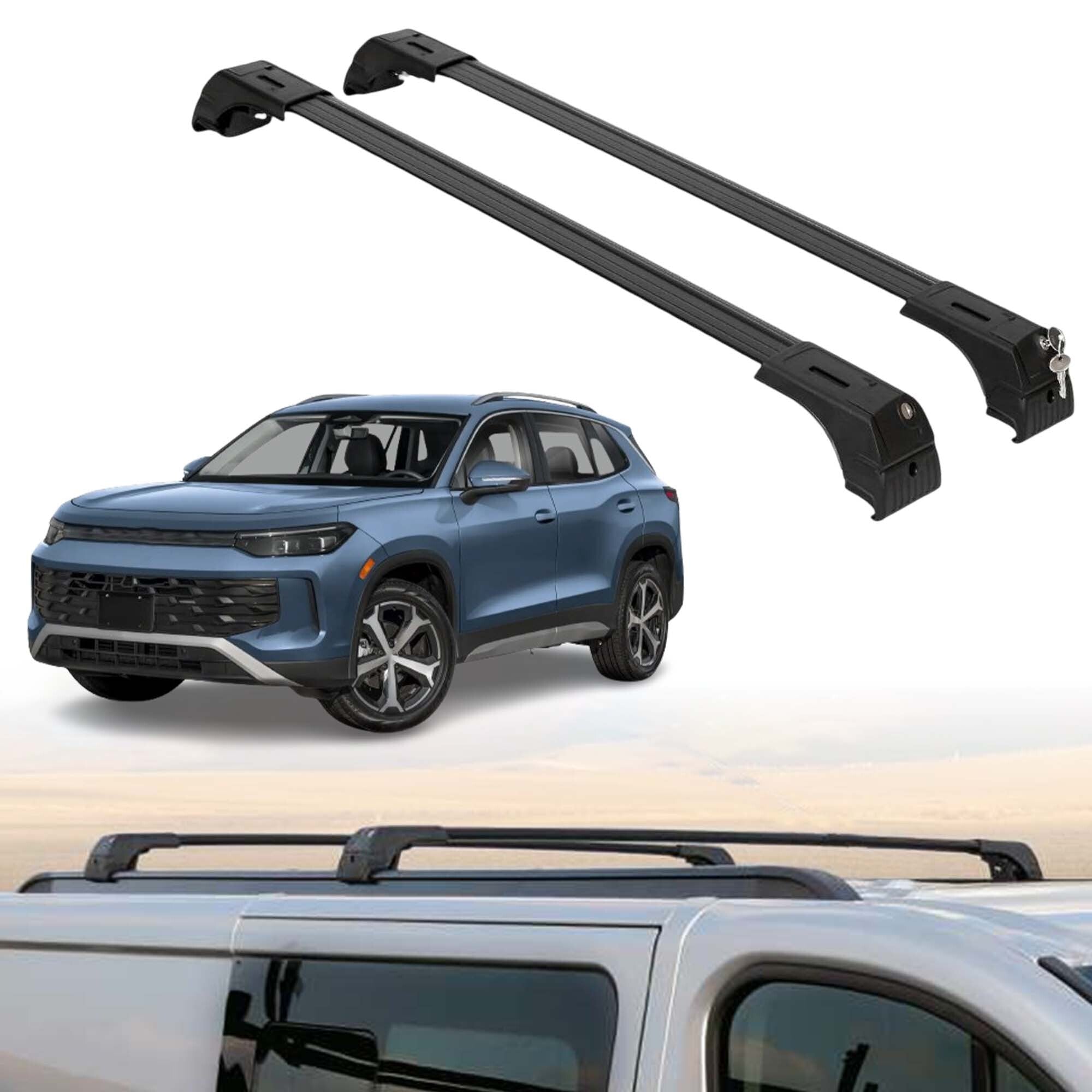 ERKUL Roof Rack Crossbars For VOLKSWAGEN TIGUAN 2025-2026