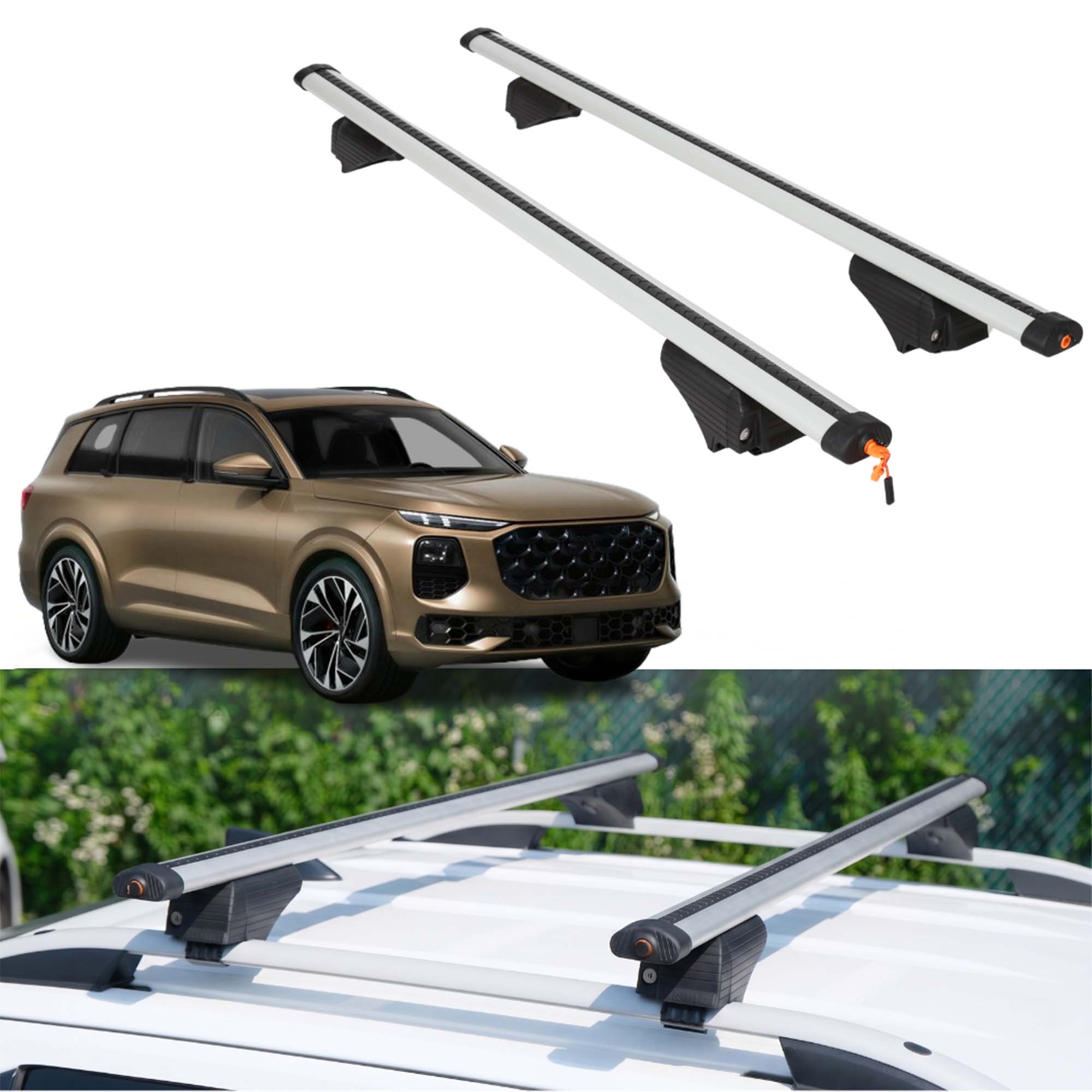 ERKUL Roof Rack Crossbars For AUDI Q9/SQ9 2027