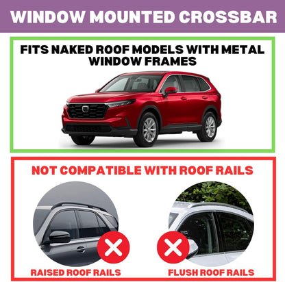 ERKUL Universal Roof Rack Cross Bars for Naked Roofs Adjustable for Car & Trucks