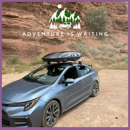 Roof Rack Crossbars for Hyundai Santa Fe Sport 2014-2018 - Black