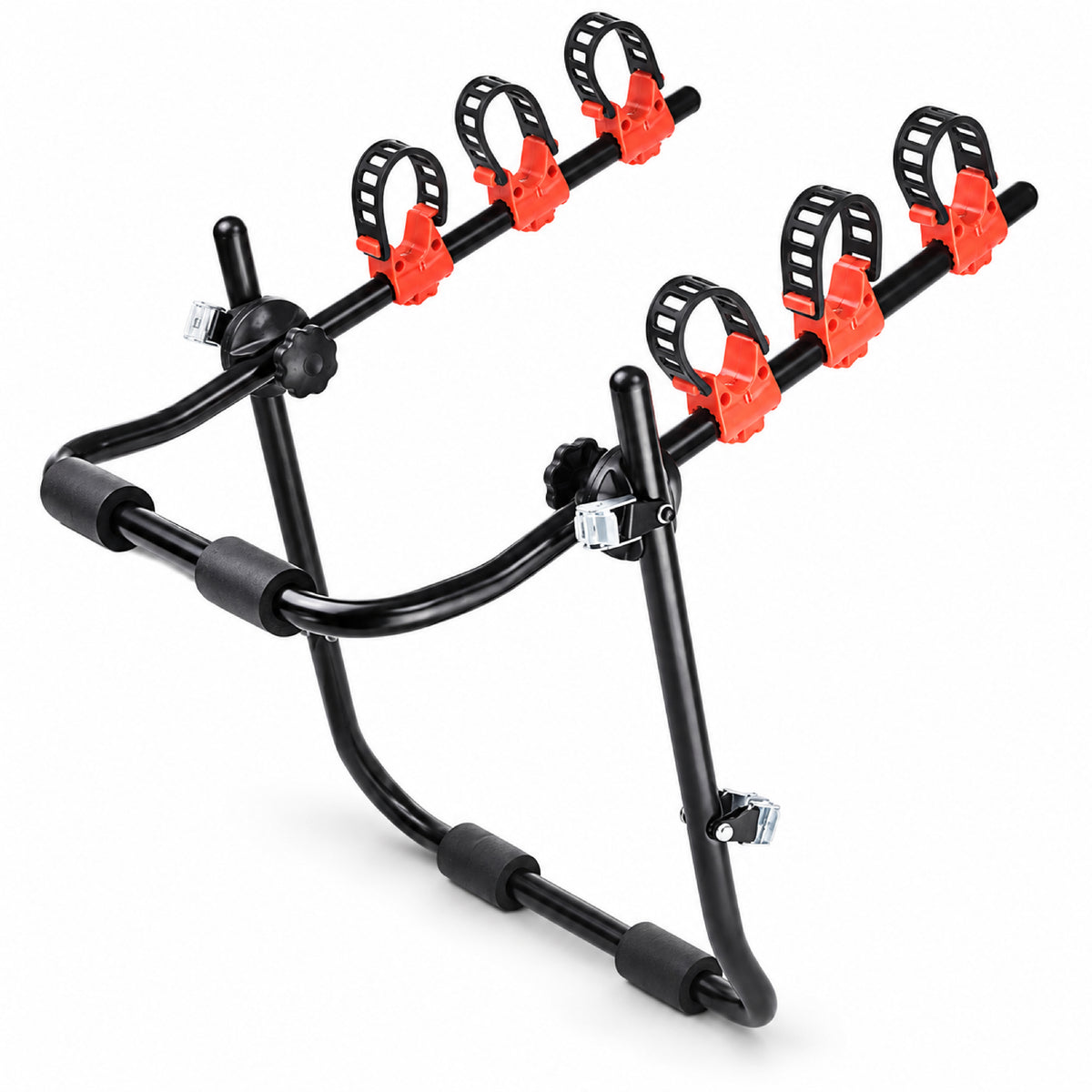 ERKUL EasyRide 3-Bike Trunk Rack for Sedan Hatchback SUV, Tool-Free Mount