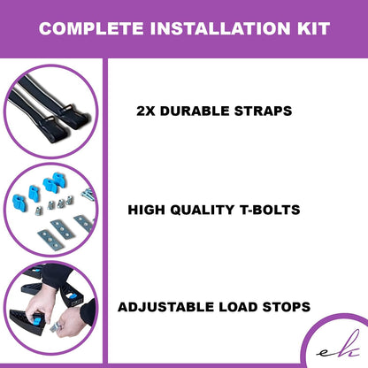 ERKUL Load Stop Mount to Roof Rack Cross Bars Adjustable Load Stops for Cargo