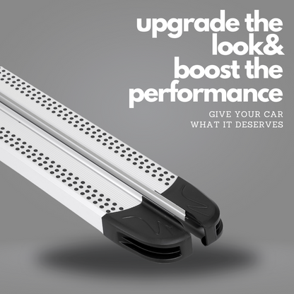 Erkul 5.2" Running Boards for Jeep Compass 2011-2017 - 350 lb - Silver