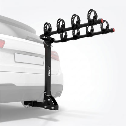 ERKUL RideMax 4-Bike Hitch Rack for 2" Receiver, Tool-Free Folding