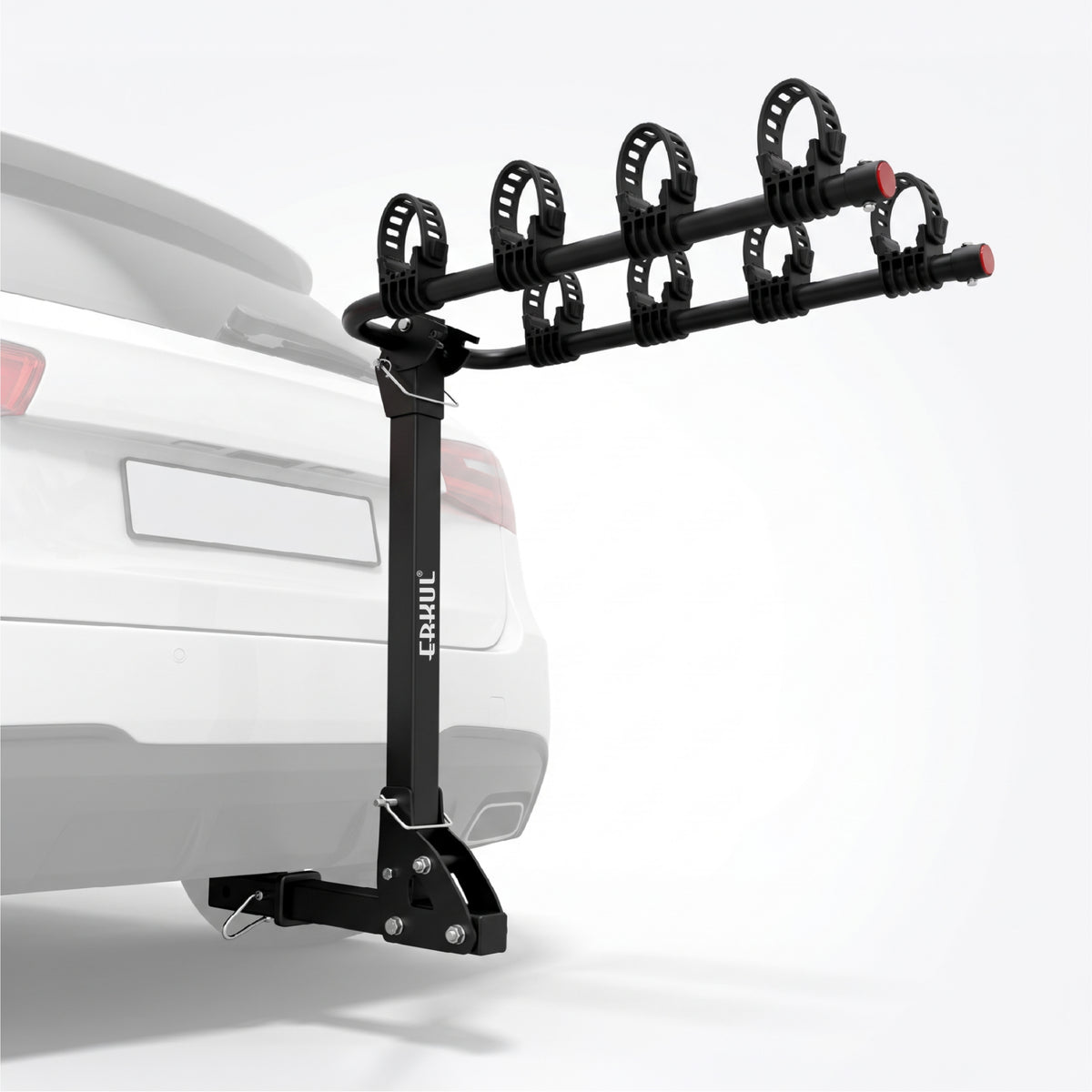 ERKUL RideMax 4-Bike Hitch Rack for 2" Receiver, Tool-Free Folding