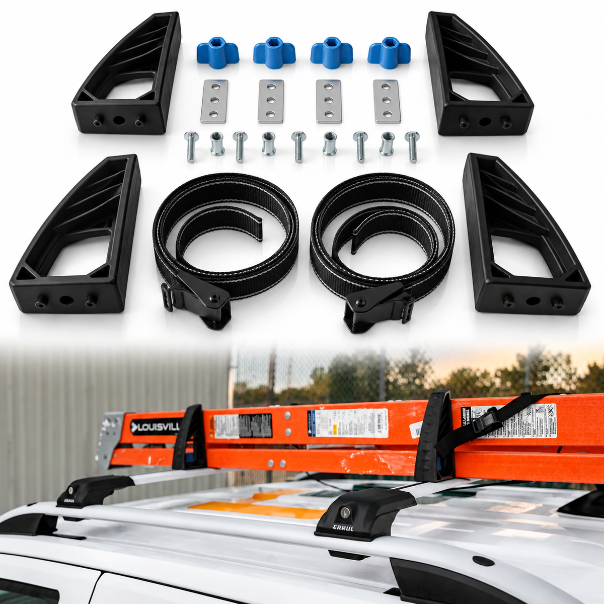 Adjustable Load Stops for Roof Rack Cross Bars | Erkul Auto
