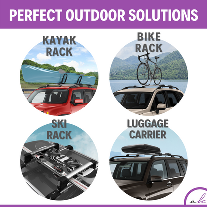 Roof Rack Crossbars for INFINITI QX80 2014-2024 Fits Raised Rails - Silver