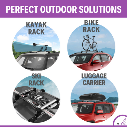 Erkul Roof Rack Crossbars for Porsche Macan 2024-2026 w/ Flush Rails - Black