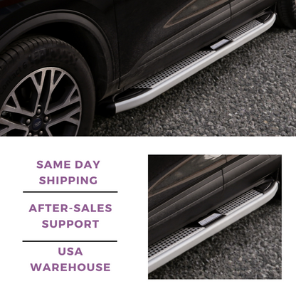 Erkul 5.2" Running Boards for Toyota RAV 4 RAV4 2013-2018 - 350 lb - Silver
