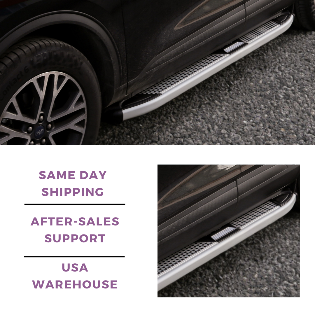 Erkul 5.2" Running Boards for Audi Q7/SQ7 2007-2015 - 350 lb - Silver