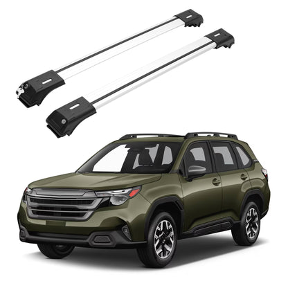 ERKUL Roof Rack Cross Bars for Subaru Forester 2025-2026 for Raised Rails - Silver
