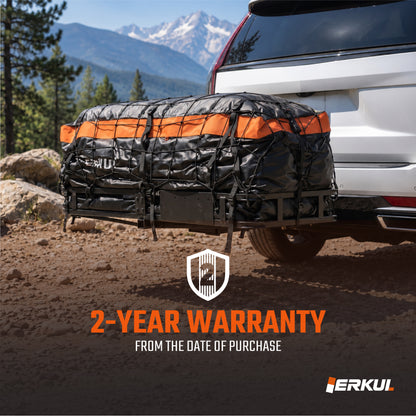 ERKUL TrekHaul 58x20" Hitch Cargo Carrier, 300 lb Steel, 2" Receiver