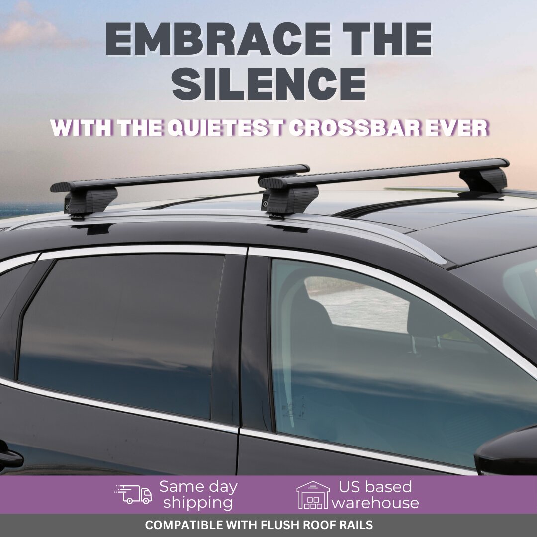 ERKUL Roof Rack Cross Bars for Mini Cooper Countryman 2025-2026 with Flush Rails - Black