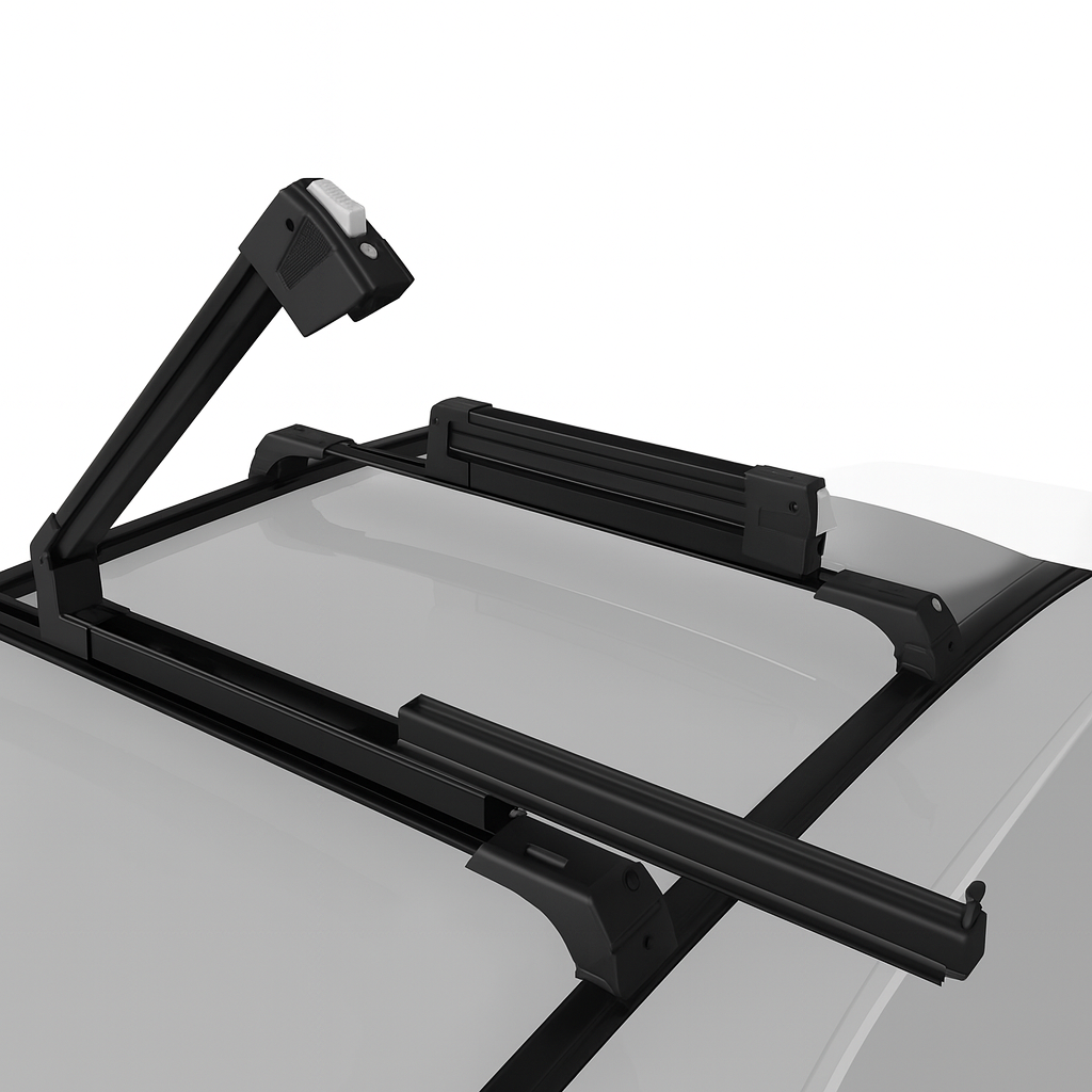 Erkul 35" Universal Ski & Snowboard Roof Rack for Cars, SUV Crossbars – Holds 6 Pairs of Skis or 4 Snowboards