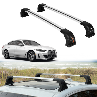 220 lbs Roof Rack Crossbars for BMW 4 Series 2021-2026 - Silver