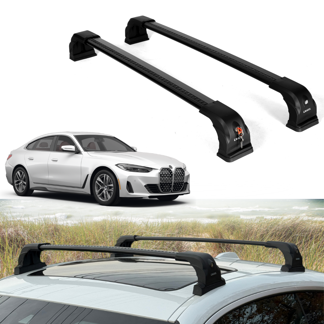 220 lbs Roof Rack Crossbars for BMW 4 Series 2021-2026 - Black