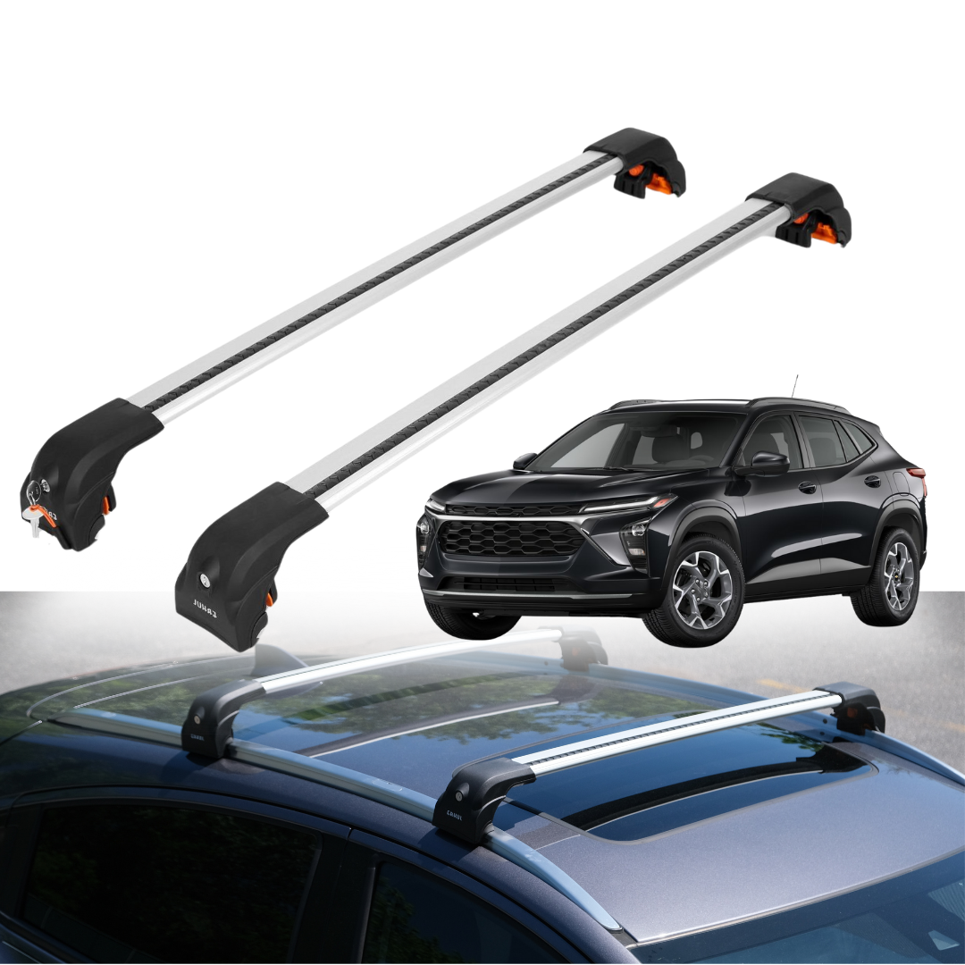 220 lbsRoof Rack Cross Bars for Chevy Trax 2024-2026 with Flush Rails - Silver