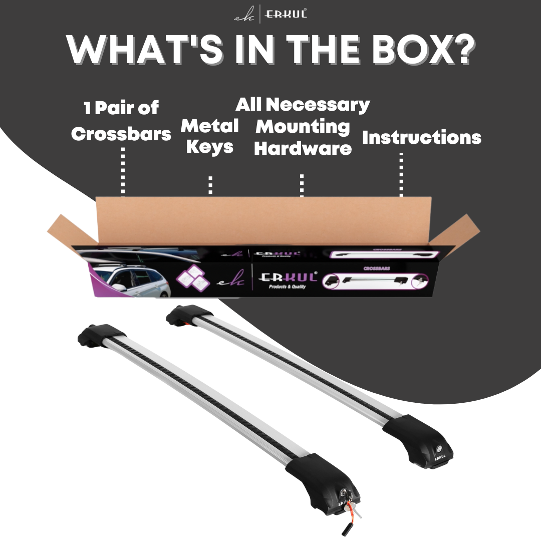 Roof Rack Crossbars for Subaru Forester 2014-2024 - Silver