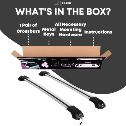 Roof Rack Crossbars for Mercedes-Benz Metris 2016-2023 - Silver