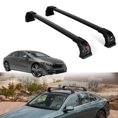 220 lbs Roof Rack Crossbars for Mercedes-Benz EQS 2022-2026 - Black