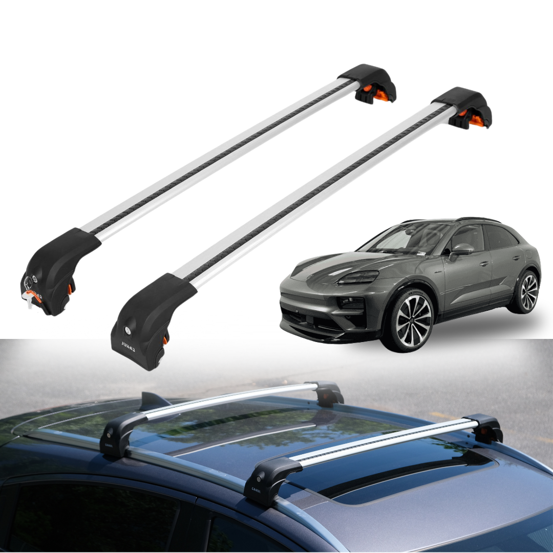 Heavy Duty Roof Rack Crossbars for Porsche Macan 2024-2026 w/ Flush Rails
