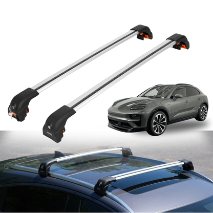 Heavy Duty Roof Rack Crossbars for Porsche Macan 2024-2026 w/ Flush Rails