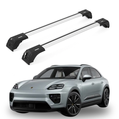 Erkul Roof Rack Crossbars for Porsche Macan 2024-2026 w/ Flush Rails - Silver