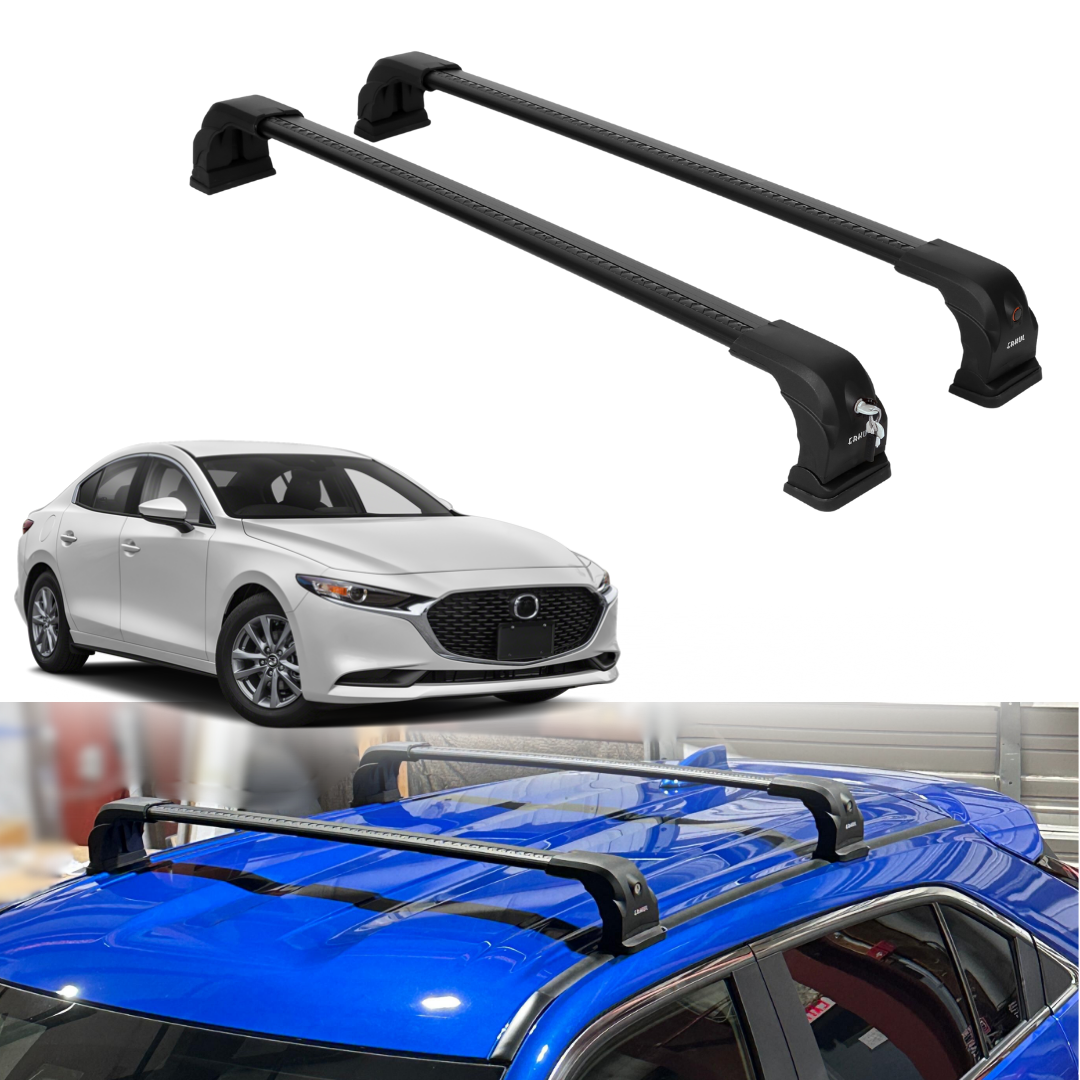 Erkul AeroGlide 220 LBS Crossbars for Mazda 3 Sedan / Hatchback