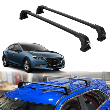 Erkul AeroGlide 220 LBS Crossbars for Mazda 3 Sedan / Hatchback