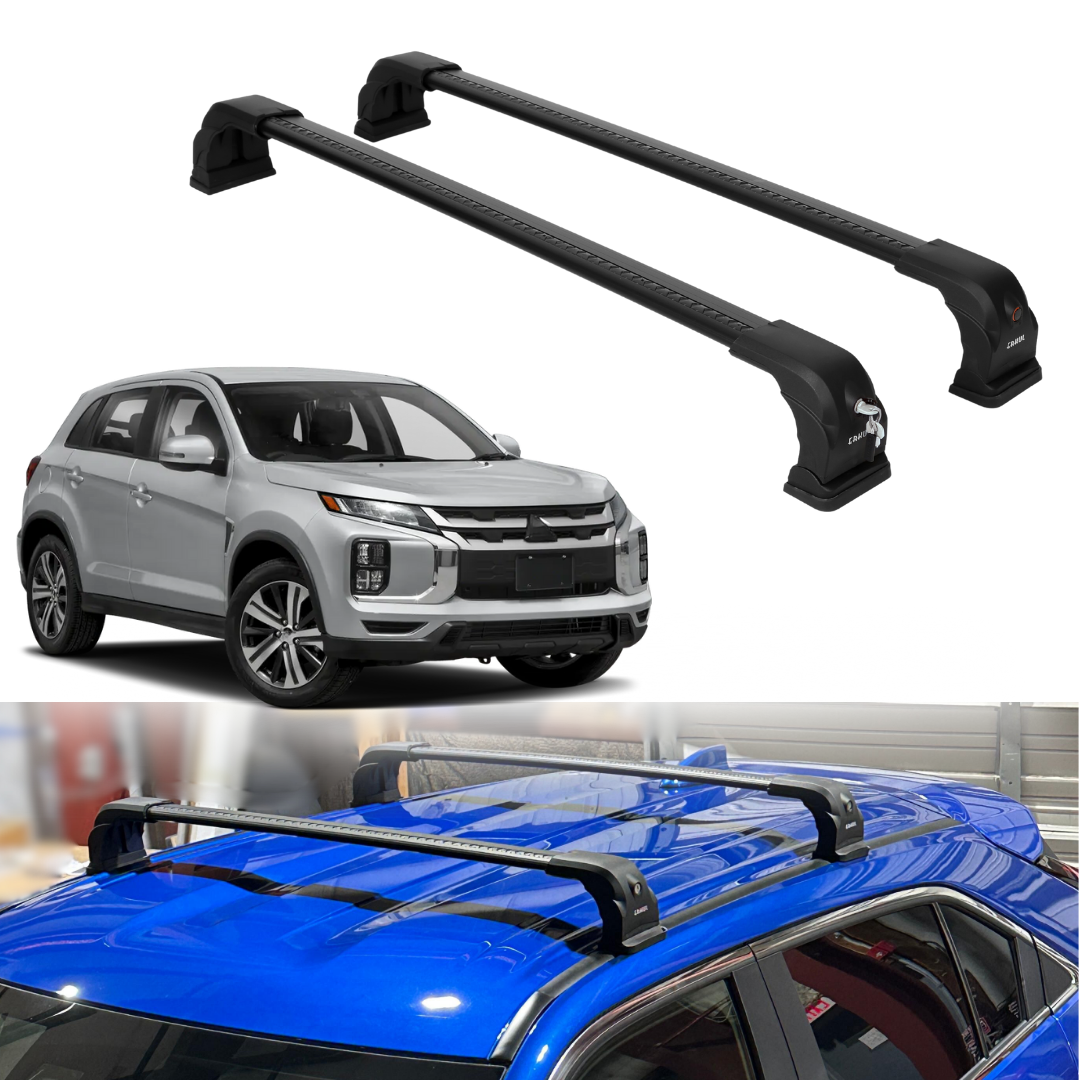 ERKUL Roof Rack Cross Bars Fits Mitsubishi Outlander Sport 2011-2026 Aluminum Black