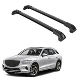 Heavy Duty Roof Rack Crossbars Fits Genesis GV70 2022-2025 for Flush Rails Black