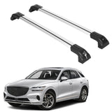 ERKUL Heavy Duty 220lbs Roof Rack Cross Bars for Genesis GV70 2022-2024 | Solid Metal Mounts | Anti-Theft Lock Aluminum Crossbars for Rooftop Cargo Carrier Luggage Kayak Canoe Bike | Silver