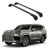 ERKUL Roof Rack Cross Bars for Lexus LX600 2022-2024 | Anti-Theft Lock Aluminum Crossbars for Rooftop Cargo Carrier Luggage Kayak Canoe Bike | Black