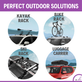 ERKUL Roof Rack Cross Bars for Kia Soul 2020-2024 | Anti-Theft Lock Aluminum Crossbars for Rooftop Cargo Carrier Luggage Kayak Canoe Snowboard Bike| Black