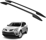 ERKUL Roof Side Rails Rack for Toyota RAV4 2013-2018 | All Weather Roof Rack Aluminum Side Rails for Rooftop Luggage Carrier Kayak Canoe Ski Snowboard | Black