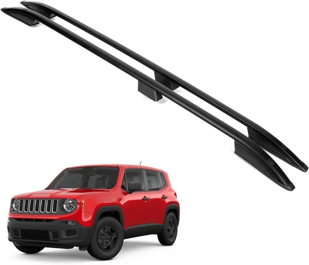 ERKUL Roof Rails Fits Jeep Renegade 2015-2025 Car Racks For Roof Aluminum Black