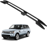 ERKUL Roof Side Rails Rack for Range Rover Sport 2005-2013 | All Weather Roof Rack Aluminum Side Rails for Rooftop Luggage Carrier Kayak Canoe Ski Snowboard | Black